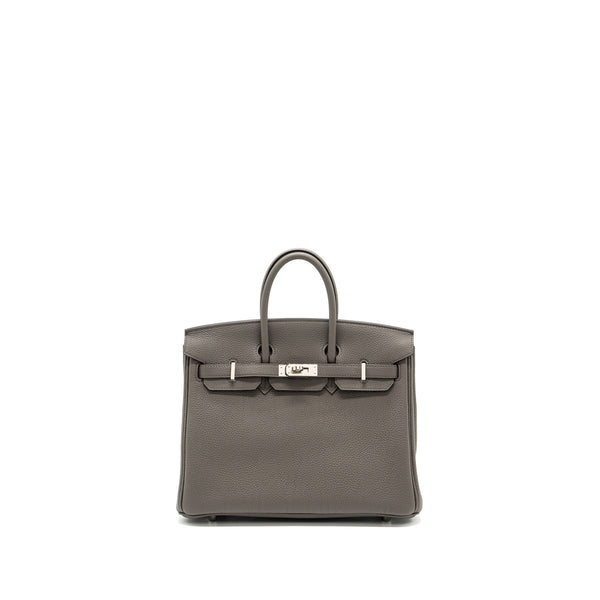 Hermes Birkin 25 Togo Gris Etain shw Stamp Y