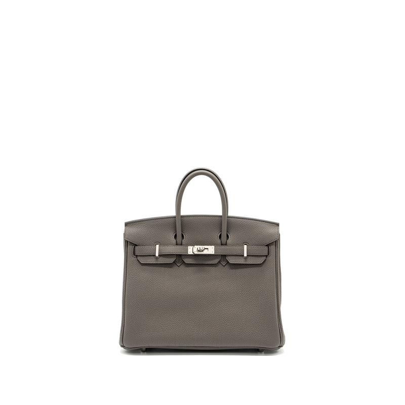 Hermes Birkin 25 Togo Gris Etain shw Stamp Y