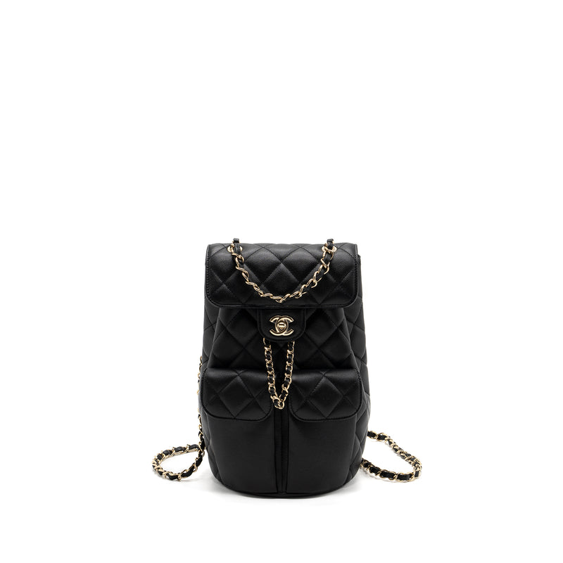 Chanel 22s mini backpack caviar black LGHW(Microchip)