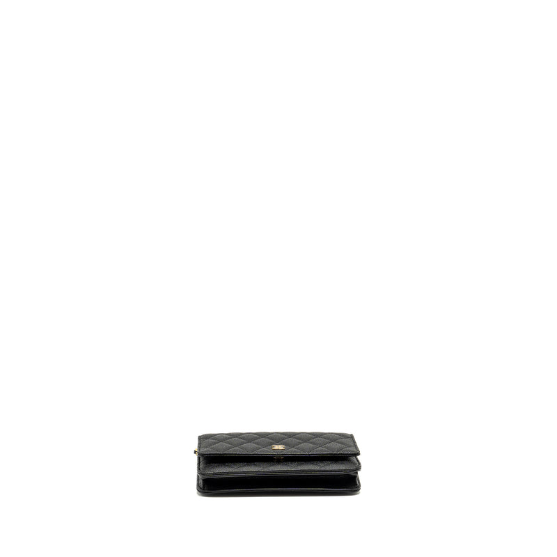 Chanel Classic Wallet on Chain Caviar Black GHW (Microchip)