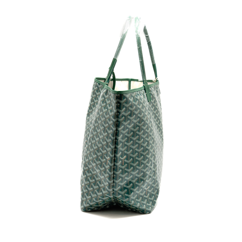 Goyard Saint Louis GM Tote Goyardine Canvas Green SHW