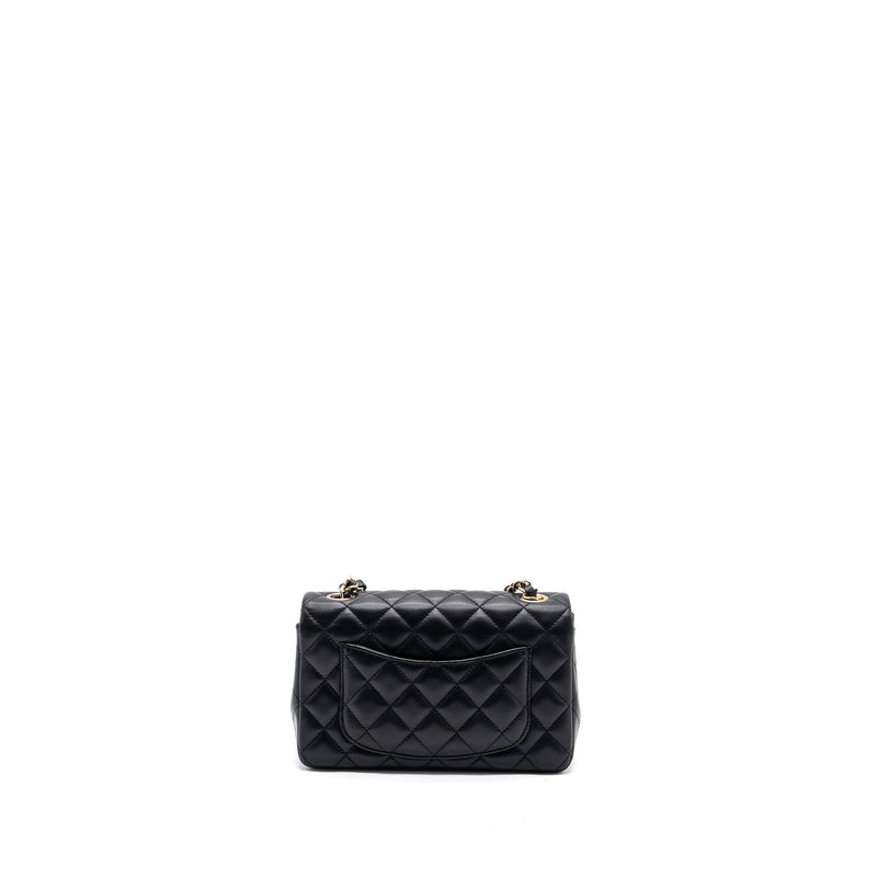 Chanel mini rectangular Flap Bag Lambskin Black LGHW