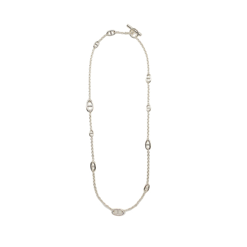 Hermes 80cm farandole long necklace 925 sterling silver