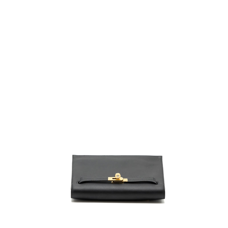 HERMES Kelly danse swift black GHW Stamp B