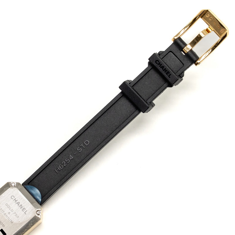 Chanel Premiere Ribbon Watch, Yellow gold / titanium, black lacquer dial