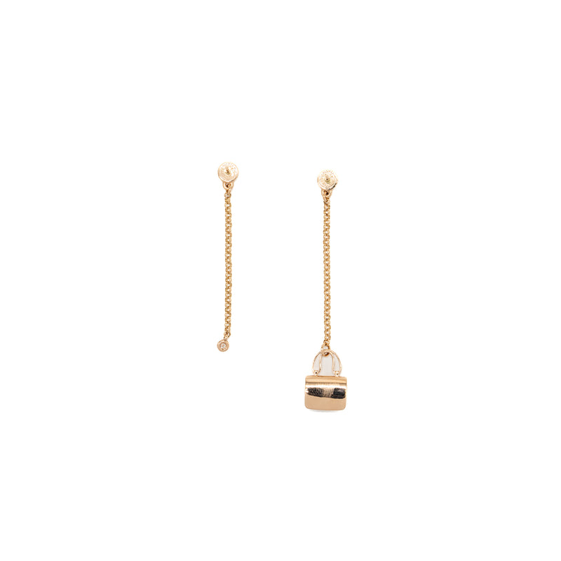 Hermes ammulate constance earrings rose gold, Diamonds