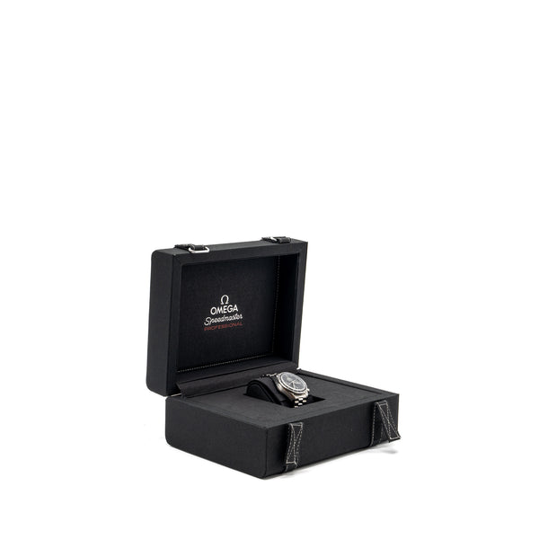 Omega speedy master 38mm steel black dial self winding model: 32430385001001