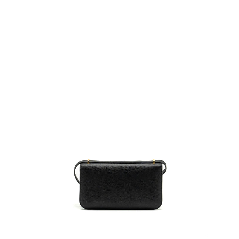 Hermes Constance Elan Epsom Black GHW Stamp W