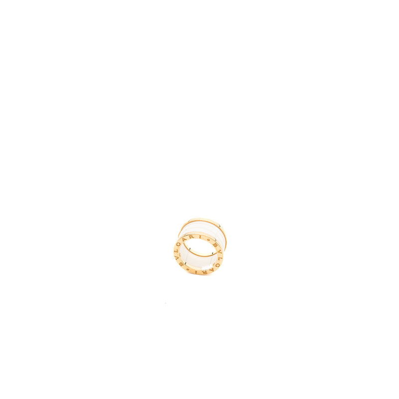 Bvlgari Size 50 B.zero Ring Ceramic Rose Gold