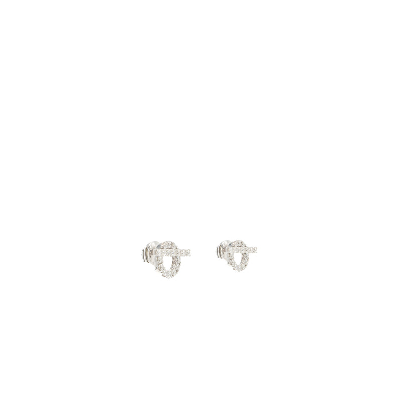 Hermes Finesse Earrings White Gold/Diamonds