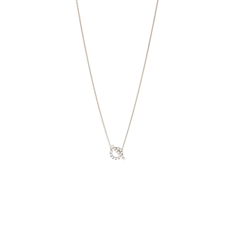 Hermes finesse pendants white gold with diamonds