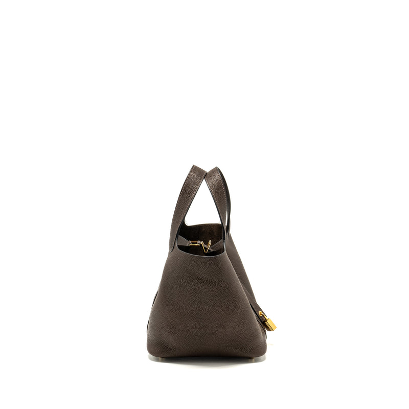 Hermes Picotin 18 Lock Bag Barenia Faubourg Ebene GHW Stamp U