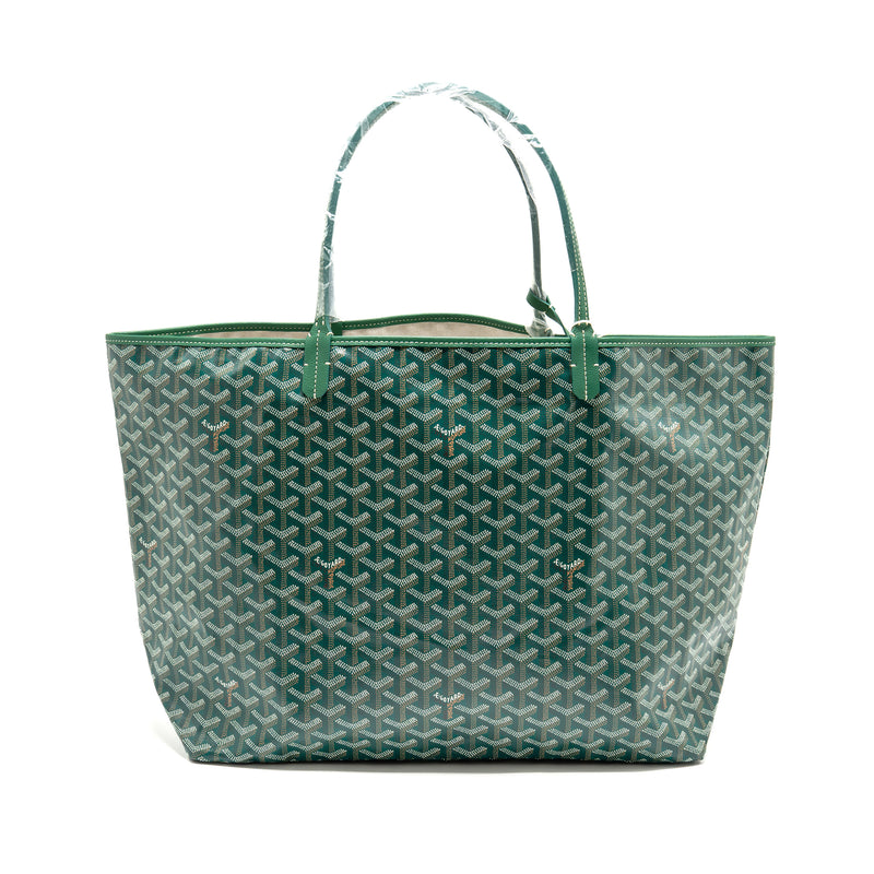 Goyard Saint Louis GM Tote Goyardine Canvas Green SHW