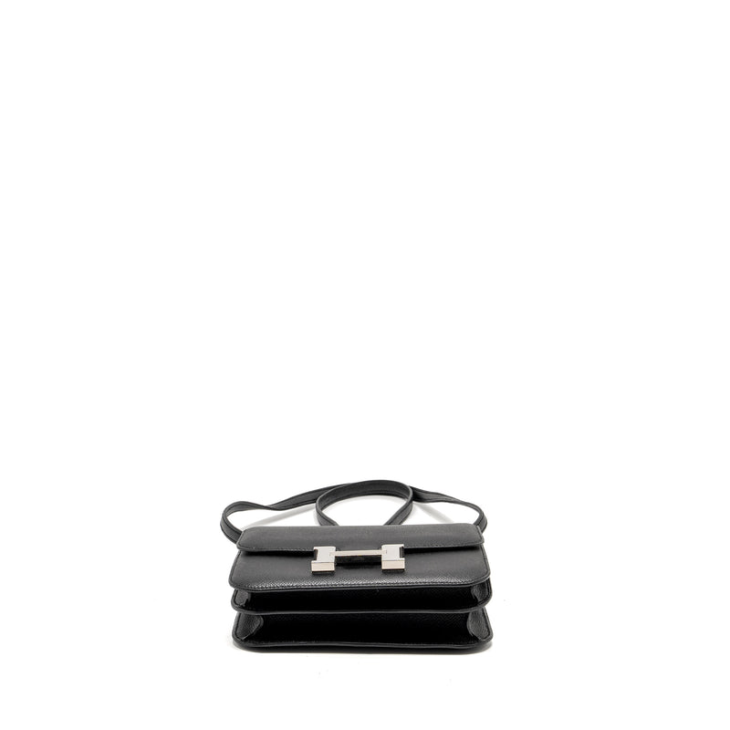 Hermes Mini Constance Epsom Black SHW Stamp B