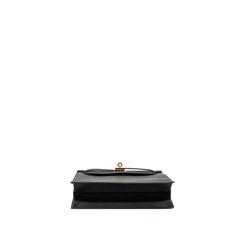 HERMES Kelly danse swift black GHW Stamp B