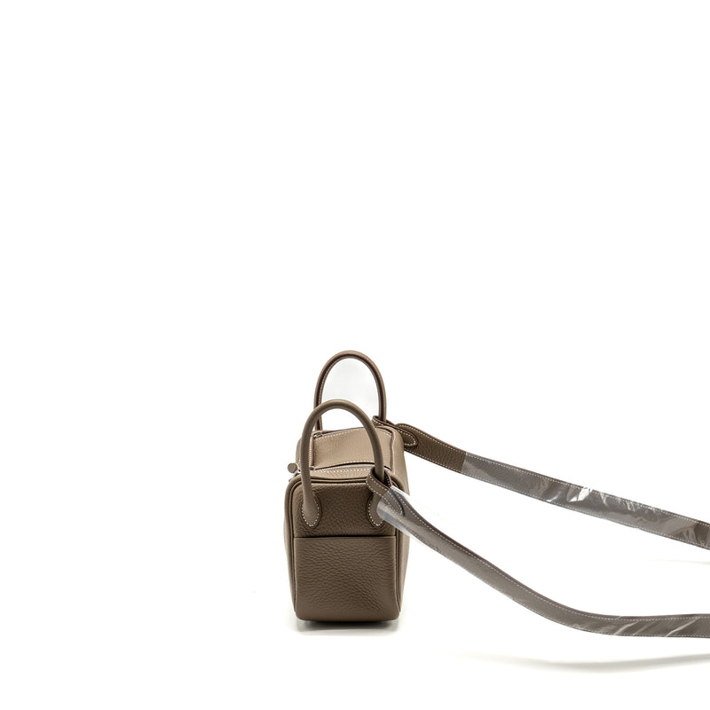 Hermes Mini Lindy Clemence Etoupe SHW Stamp B