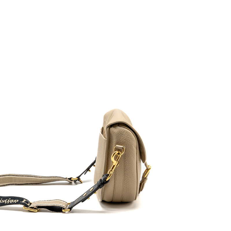 Dior Large Bobby Bag Grained Calfskin Beige GHW
