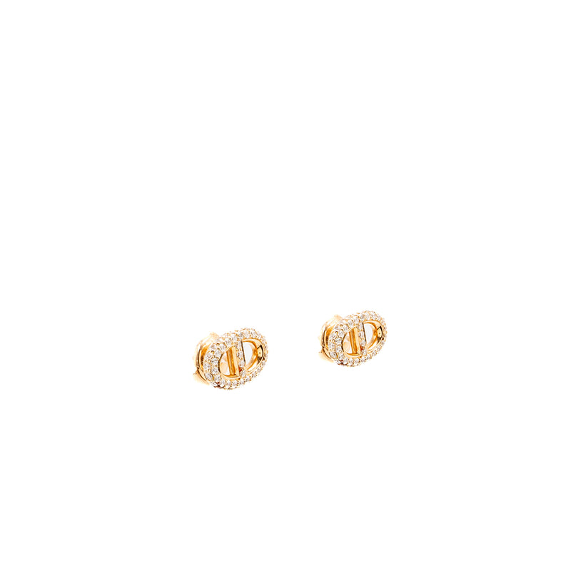 HERMES New Farandole Earrings Rose Gold,Diamonds