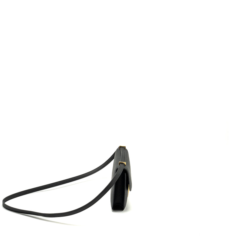 Hermes Constance Elan Epsom Black GHW Stamp W