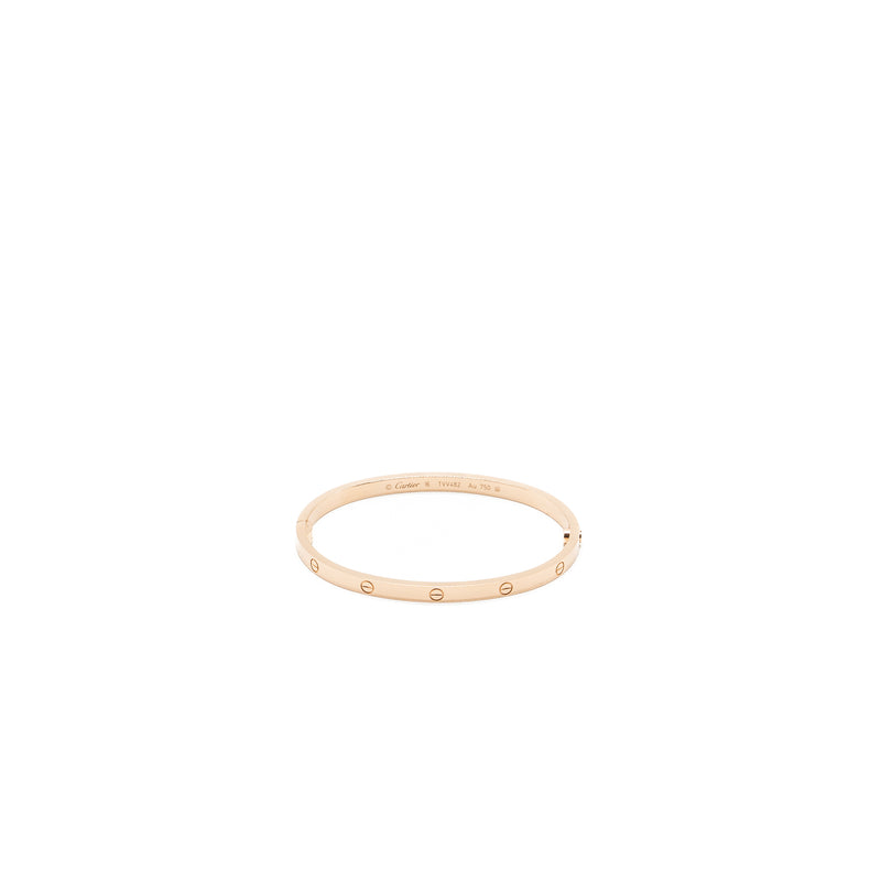 Cartier Size 16 Love Bracelet Small Model Rose Gold