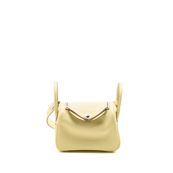 Hermes MINI Lindy II Clemence Jaune Milton SHW STAMP K