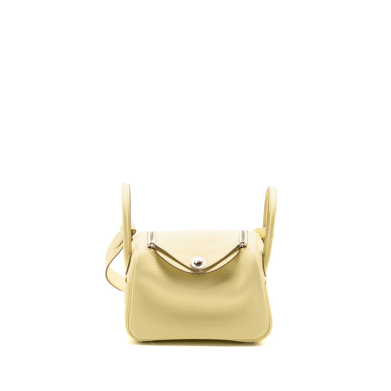 Hermes MINI Lindy II Clemence Jaune Milton SHW STAMP K