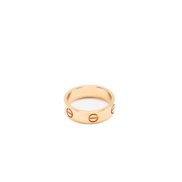 Cartier Size 54 Love Ring Classic Model Rose Gold
