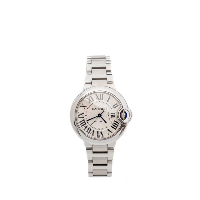 Cartier 33mm Ballon Bleu Watch Automatic Movement, Steel