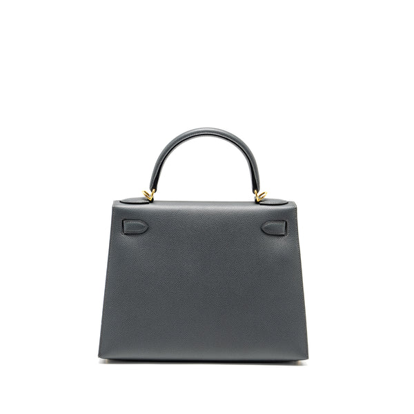 Hermes Kelly 28 Epsom Vert Amande GHW Stamp Z