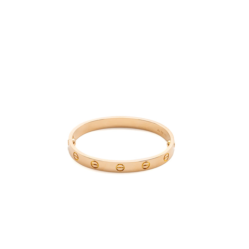 Cartier Size 15 Love Bracelet Rose Gold