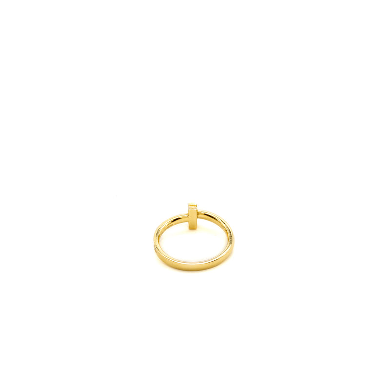 Tiffany Size ~7.5 T T1 Ring Yellow Gold, Diamonds