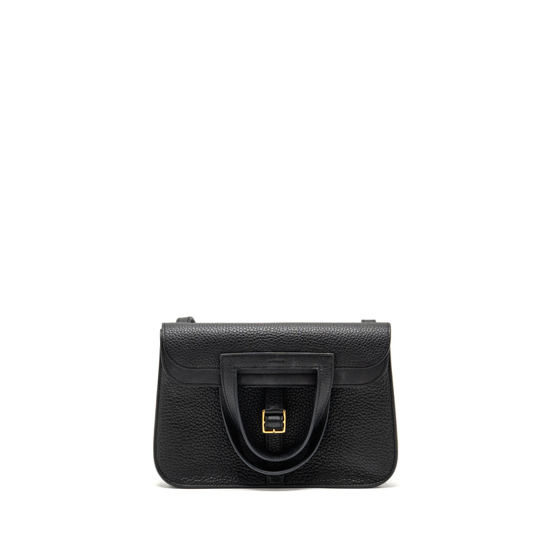 Hermes Halzan 25 Clemence Black GHW Stamp B