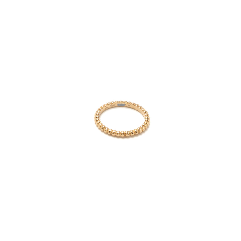 Van Cleef& Arpels Size 50 Perlee Ring Small Model Rose Gold