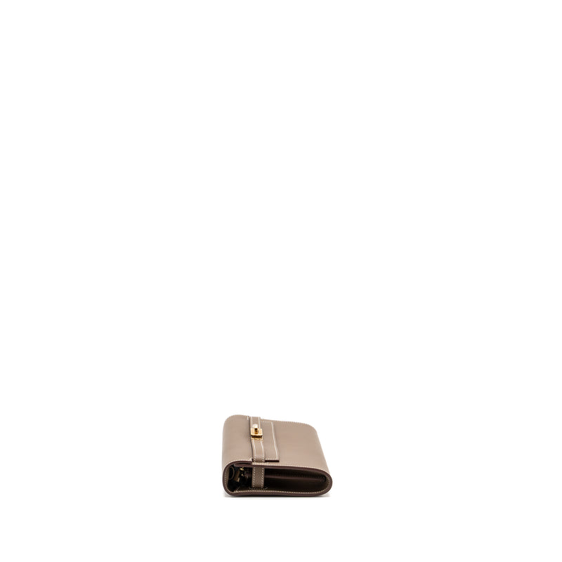 Hermes Kelly to go Evercolor Etoupe GHW Stamp B