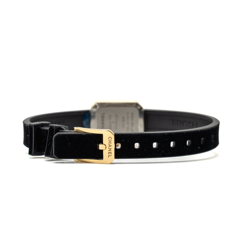 Chanel Premiere Ribbon Watch, Yellow gold / titanium, black lacquer dial