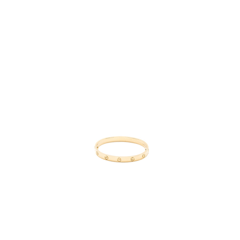 Cartier Size 16 Love Bracelet Yellow Gold