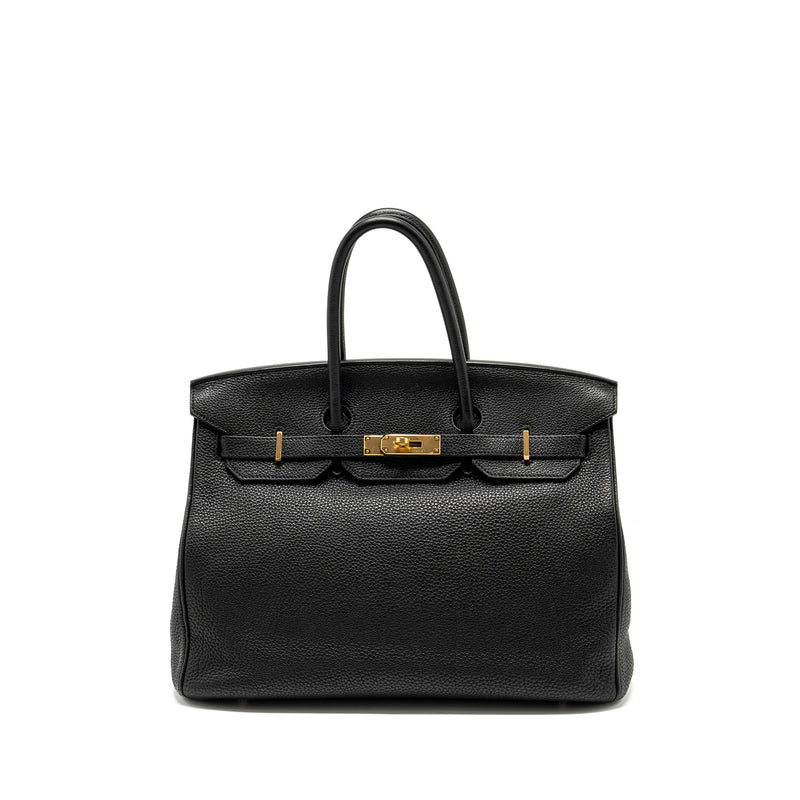 Hermes birkin 35 Togo black GHW Stamp square O