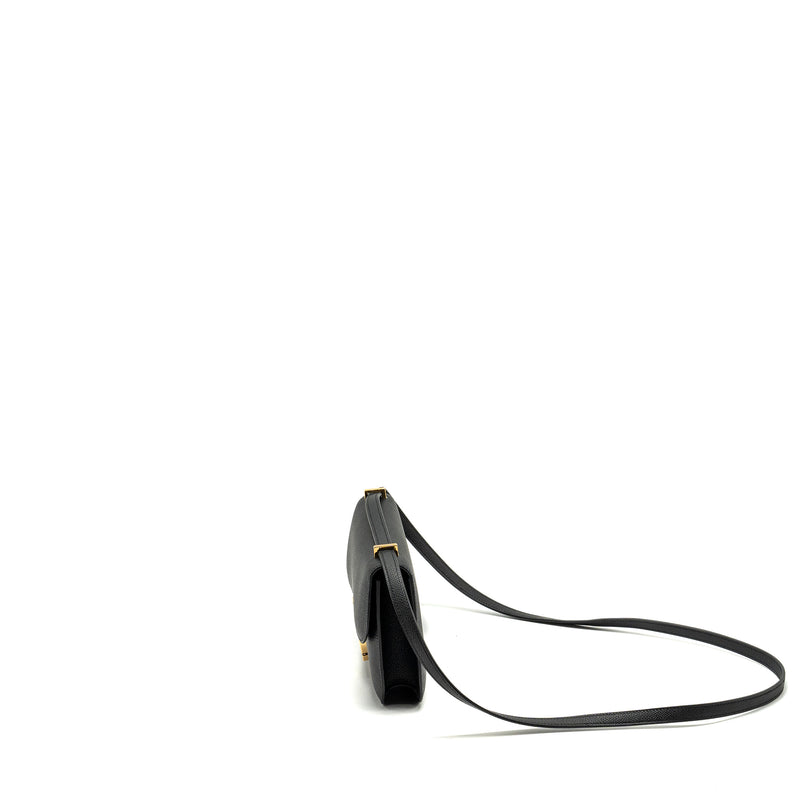 Hermes Constance Elan Epsom Black GHW Stamp W