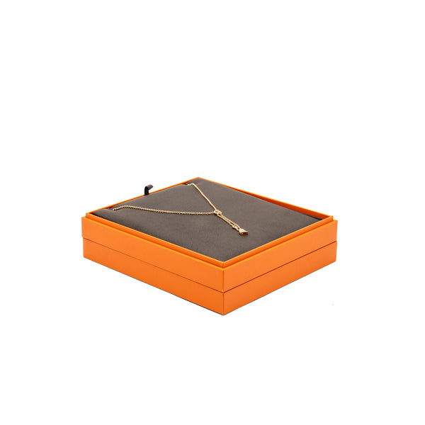 Hermes kelly Clochette Necklace, Small gold rose gold