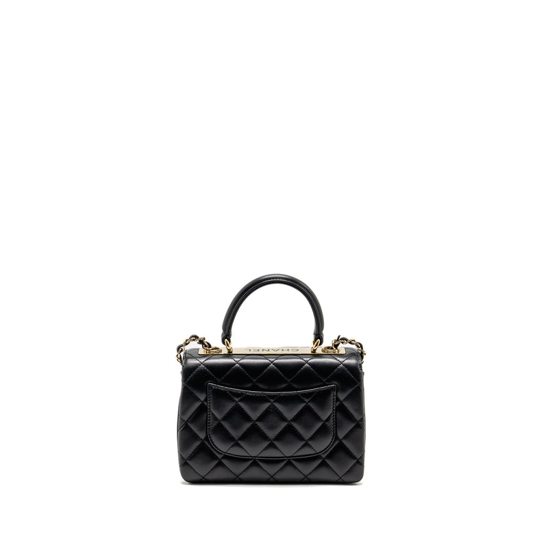 Chanel 24s Mini Trendy CC Lambskin Black LGHW(microchip)