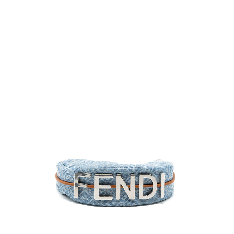 Fendi Fendigraphy Small Denim Light Blue SHW