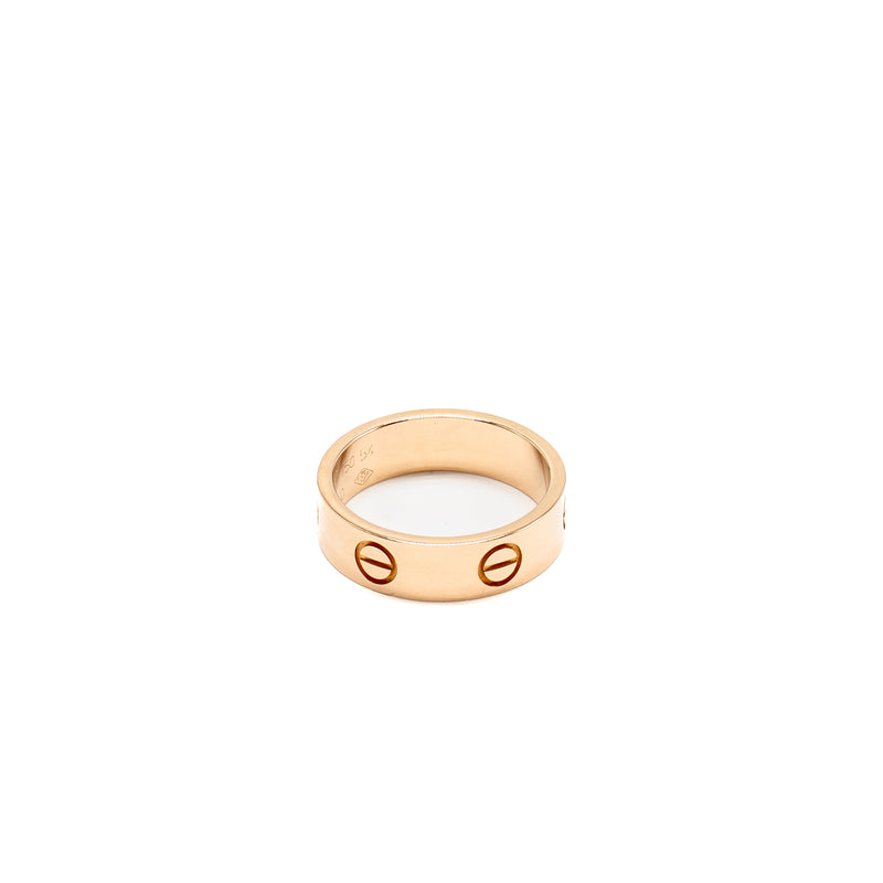 Cartier Size 54 Love Ring Classic Model Rose Gold