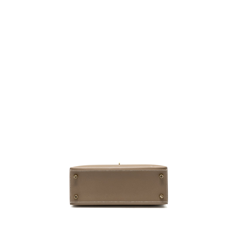 Hermes Kelly 25 Epsom etoupe GHW stamp B