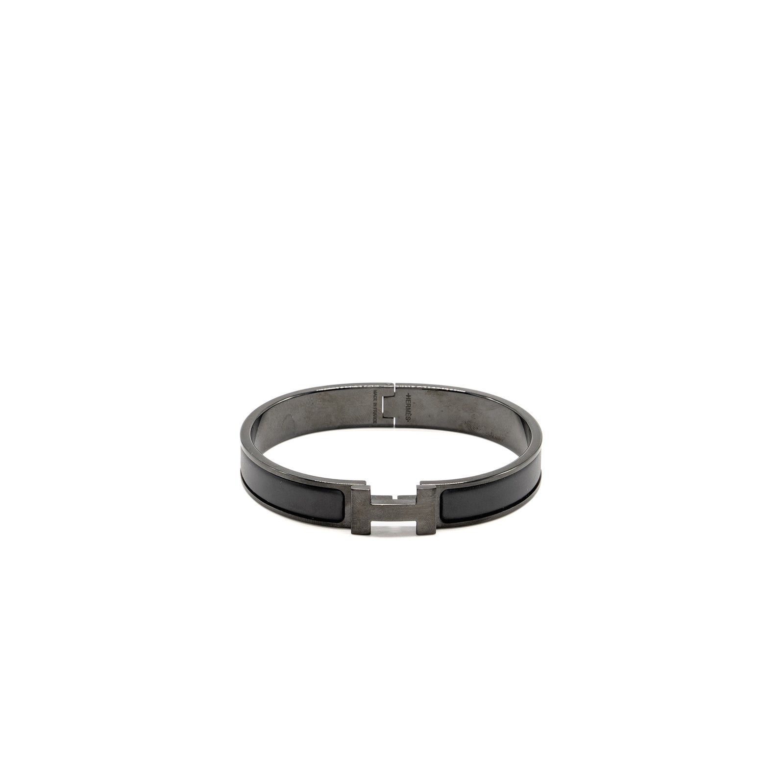 【シンプルで使いやすい】Hermes クリックHH So Black Hermes Clic HH So Black Bracelet In Noir Matte | myGemma