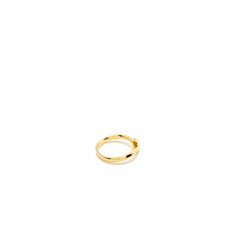 Tiffany Size ~7.5 T T1 Ring Yellow Gold, Diamonds