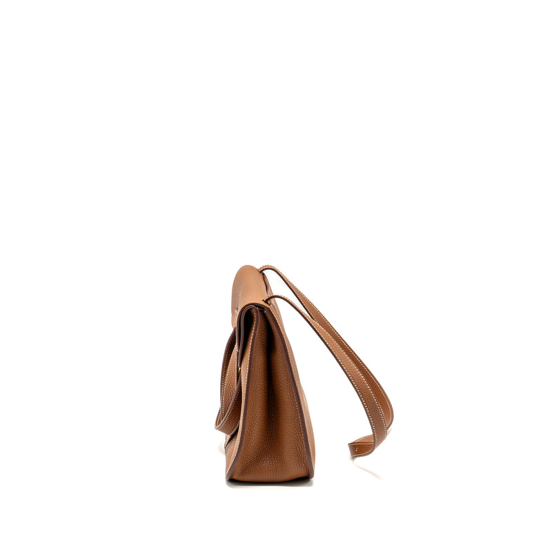 Hermes Halzan 31 Clemence Gold GHW Stamp D