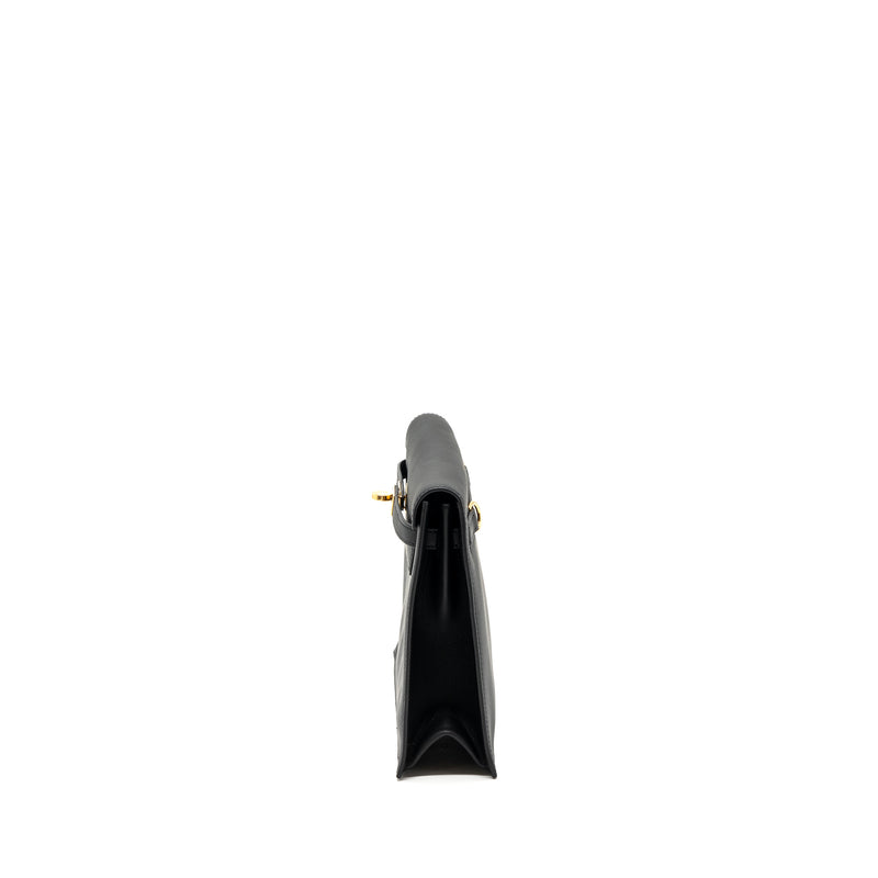 HERMES Kelly danse swift black GHW Stamp B
