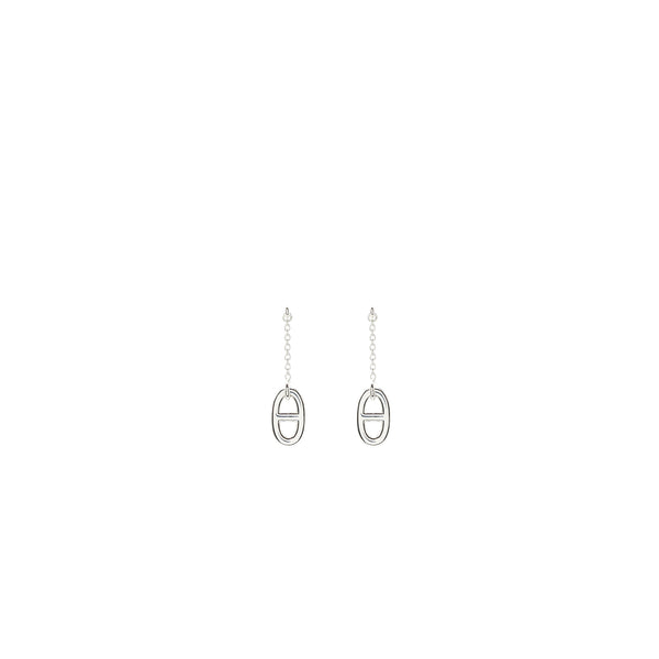 Hermes Farandole Earrings Medium Model Sterling Silver