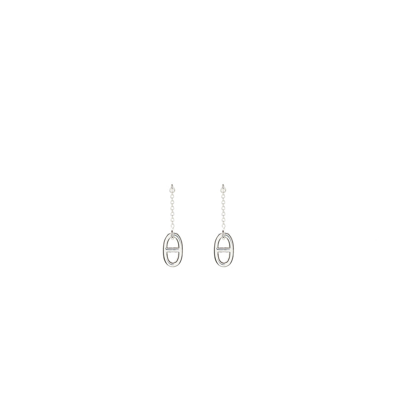 Hermes Farandole Earrings Medium Model Sterling Silver