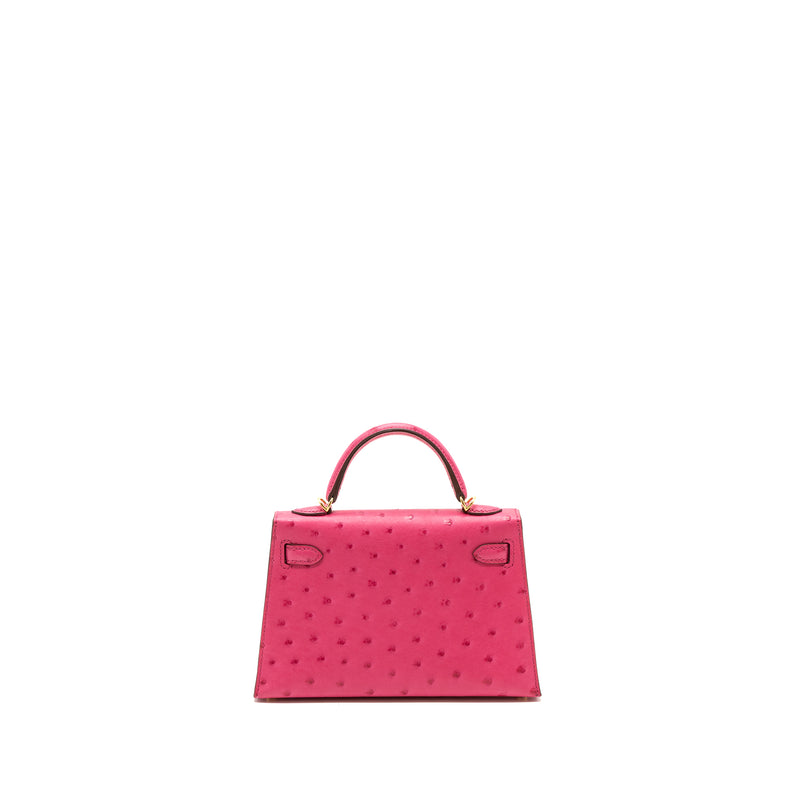 Hermes mini sale kelly ostrich